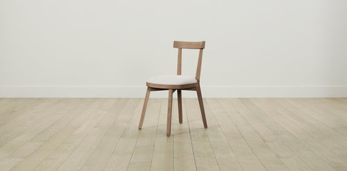 The Allen  - Belgian Linen Egret Dining Chair
