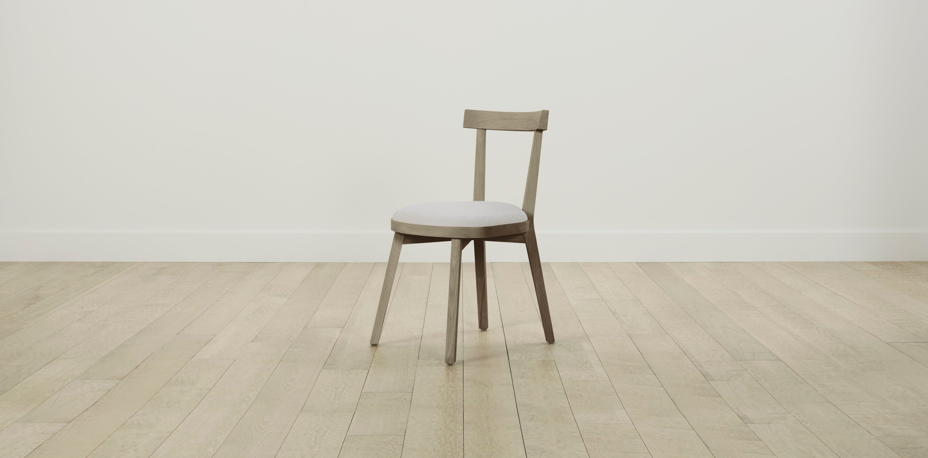 The Allen  - Performance Bouclé Polar Dining Chair