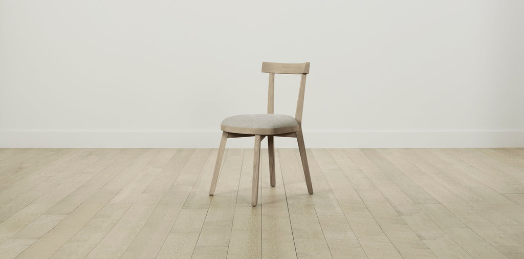 The Allen  - Performance Melange Weave Flint Dining Chair