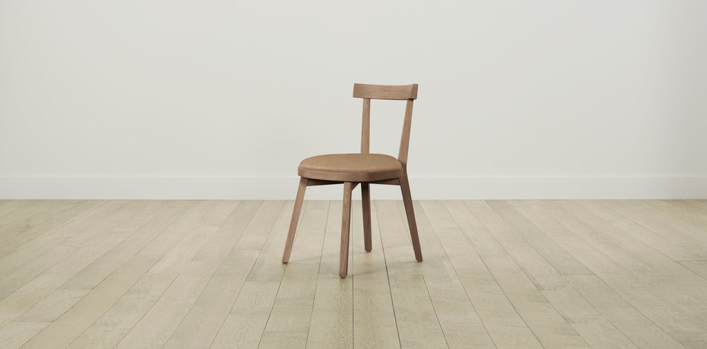 The Allen  - Tuscan Leather Camel Dining Chair
