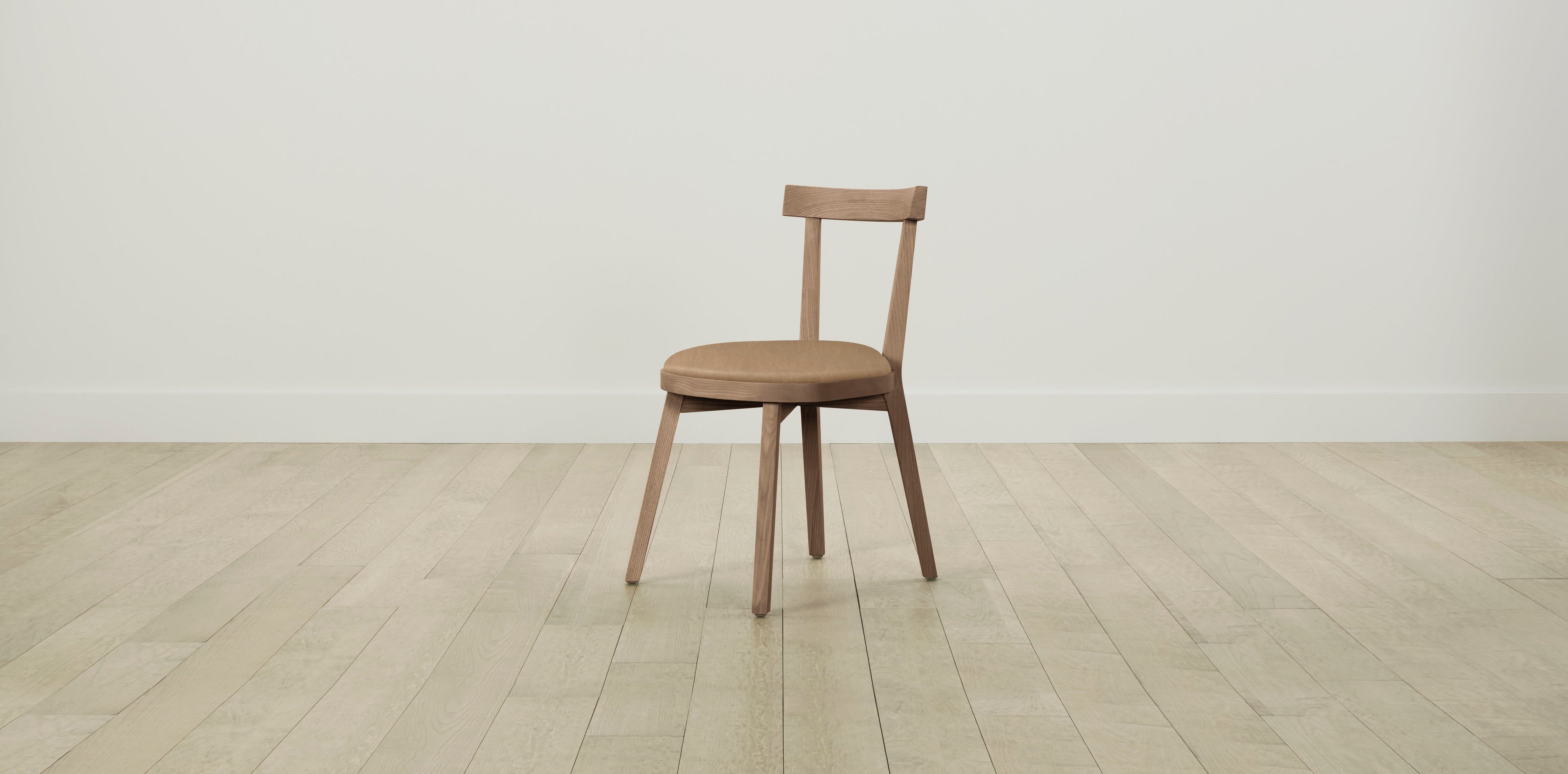 The Allen  - Tuscan Leather Camel Dining Chair