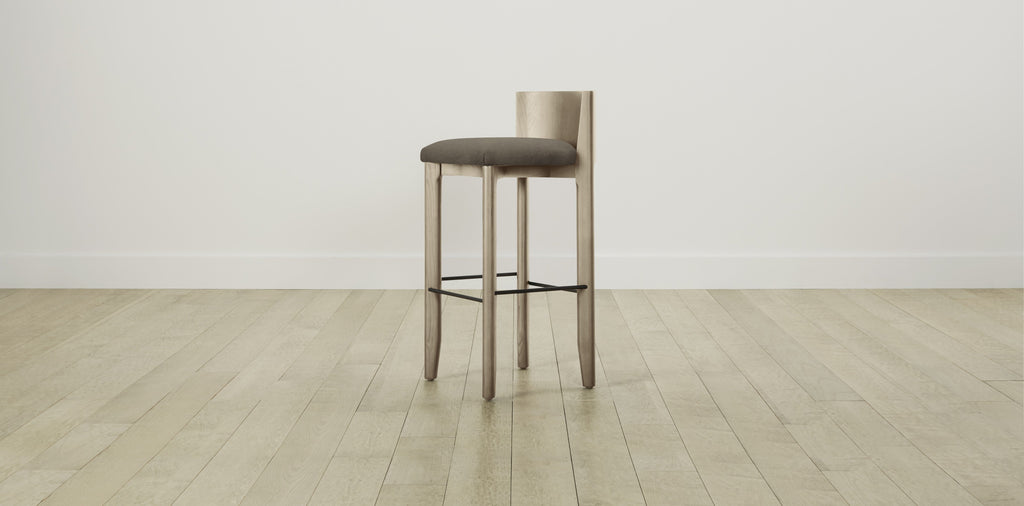 The Delancey with Onyx - Mohair Mink Bar and Counter Stool