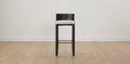 The Delancey with Onyx - Performance Bouclé Polar Bar and Counter Stool