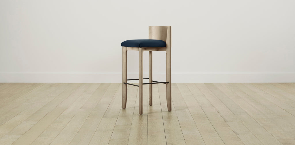 The Delancey with Onyx - Performance Textured Linen Seaside Bar and Counter Stool