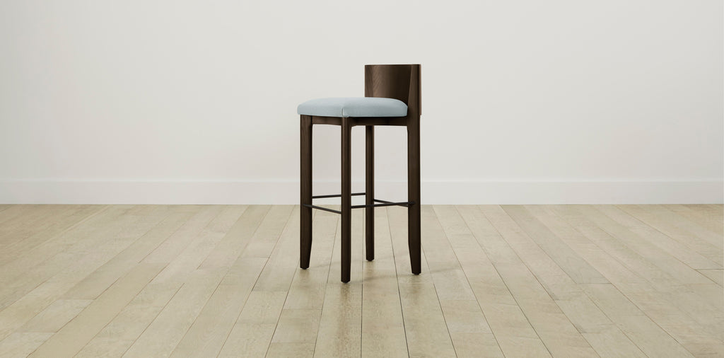 The Delancey with Onyx - Performance Woven Chenille Rain Bar and Counter Stool