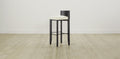 The Delancey with Brushed Brass - Shearling Ivory Bar and Counter Stool