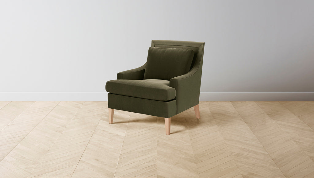The Downing  - Mohair Moss Chair