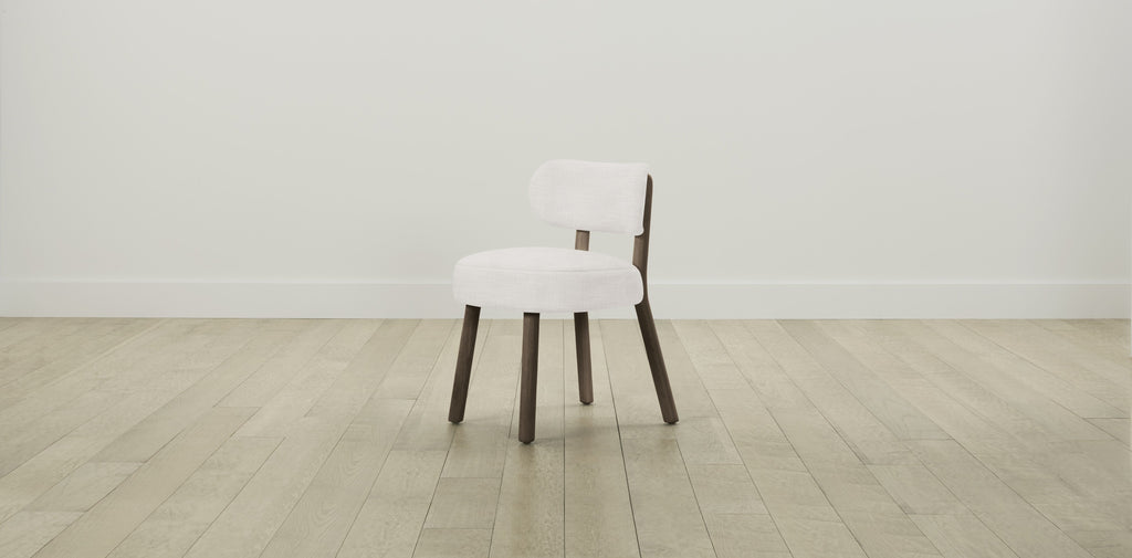 The Jane  - Performance Textured Tweed Snow Dining Chair
