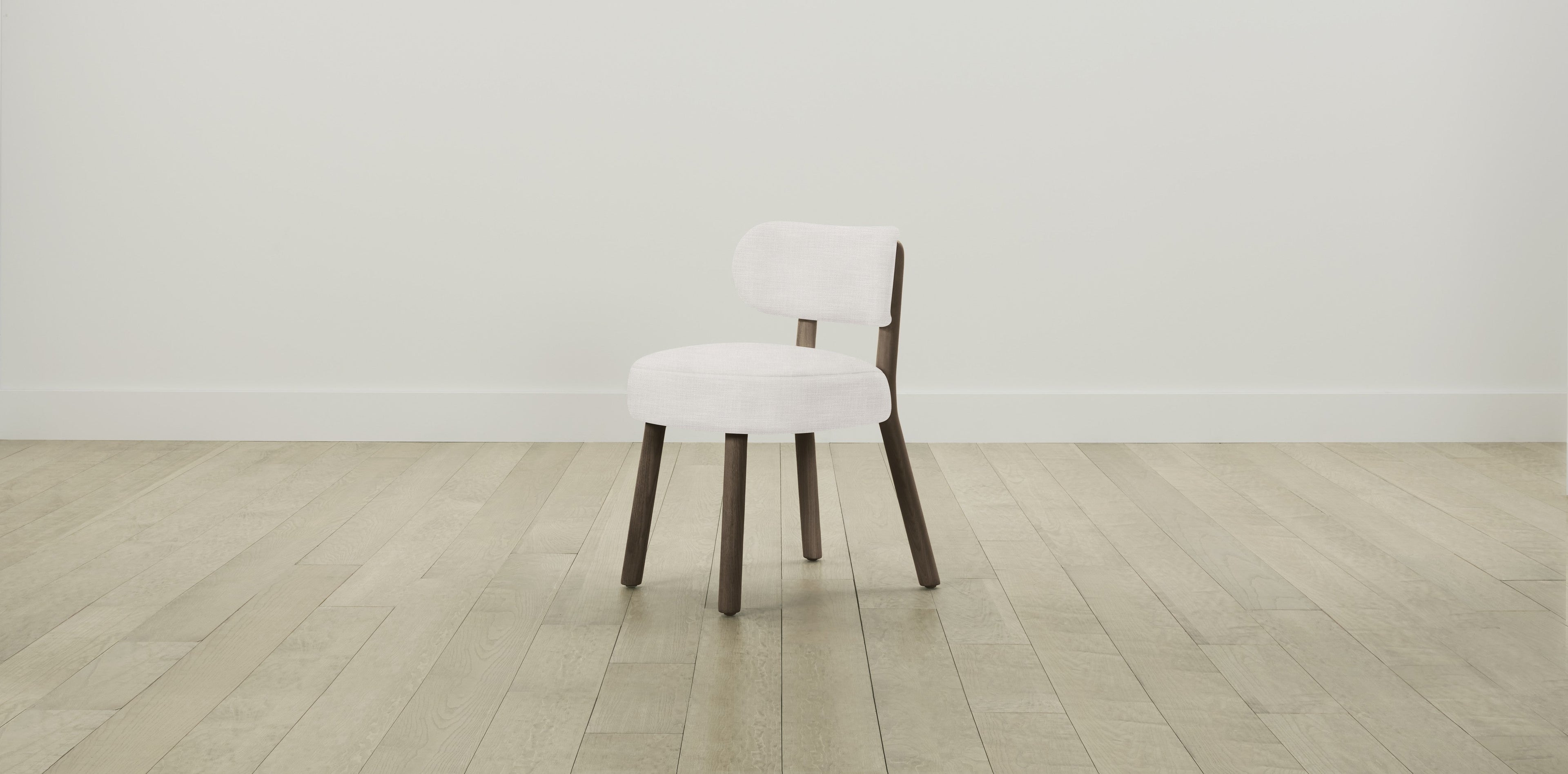The Jane  - Performance Textured Tweed Snow Dining Chair