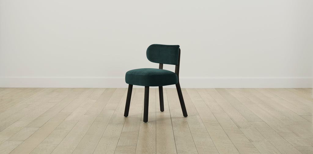 The Jane  - Performance Velvet Emerald Dining Chair