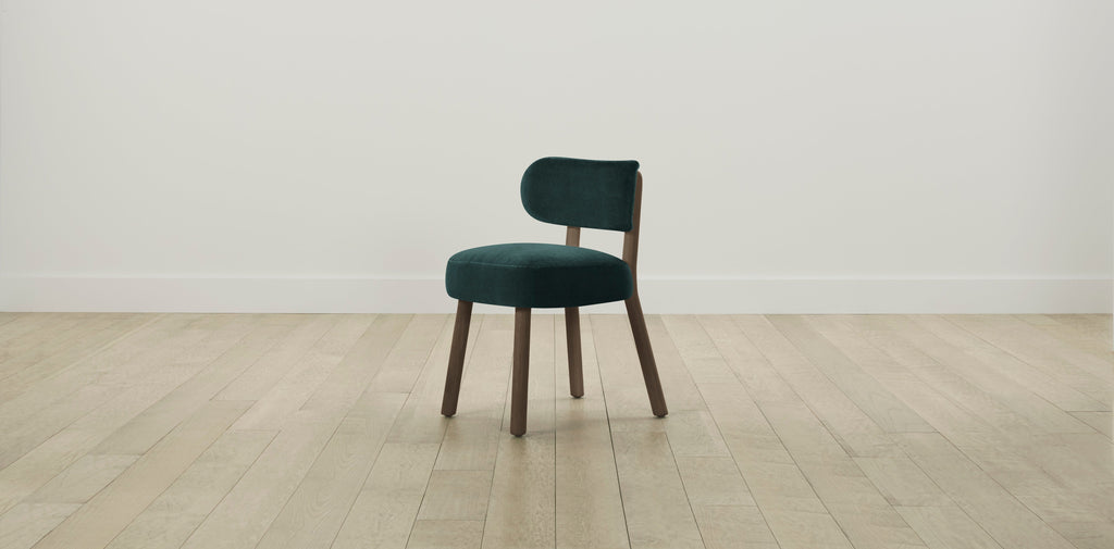 The Jane  - Performance Velvet Emerald Dining Chair
