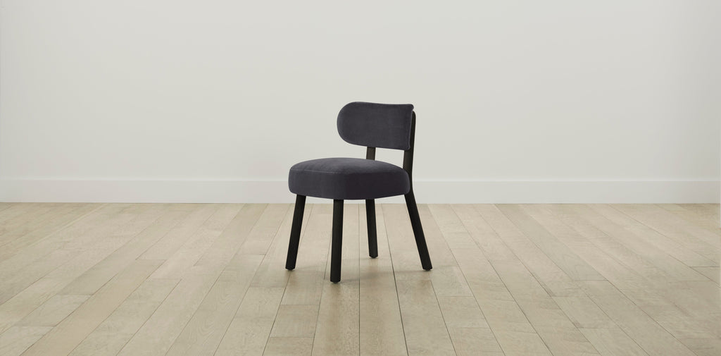 The Jane  - Performance Velvet Flannel Dining Chair