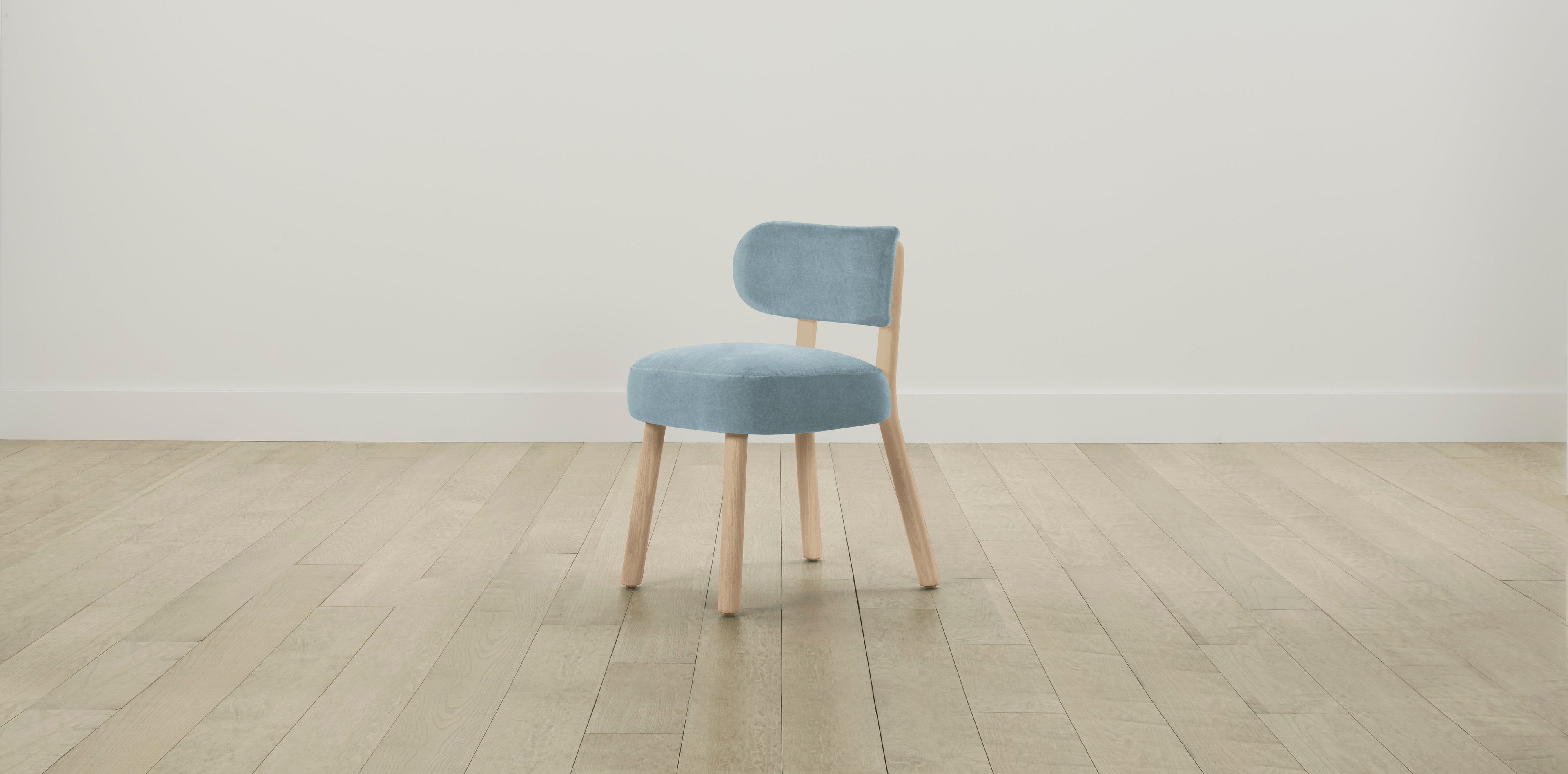 The Jane  - Performance Velvet Sky Dining Chair