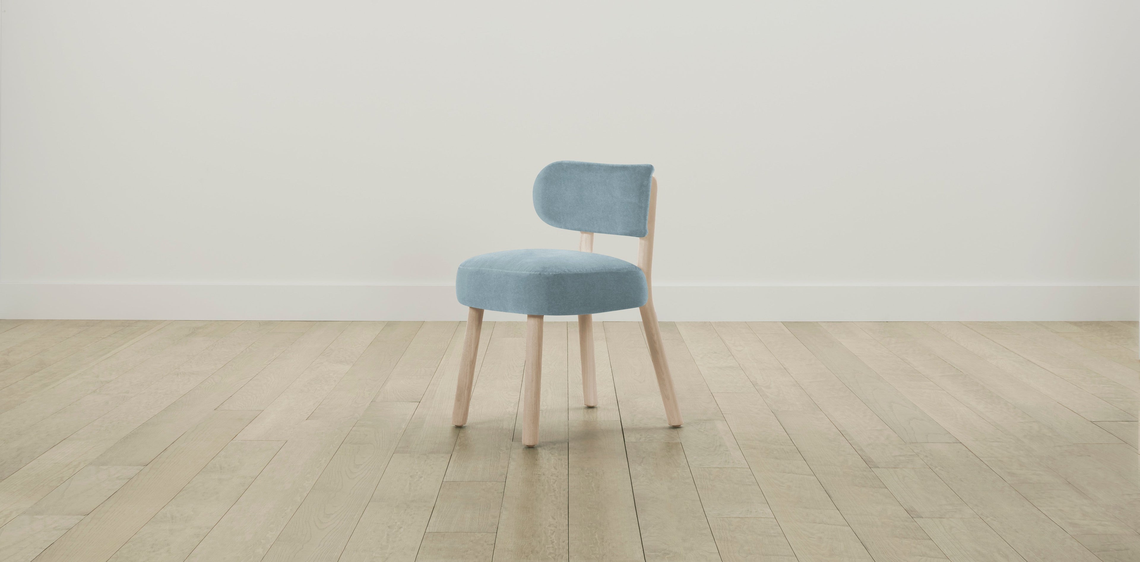 The Jane  - Performance Velvet Sky Dining Chair