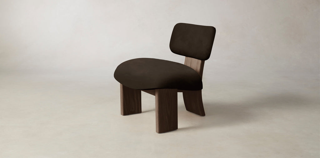 The Kenmare  - Nubuck Leather Espresso Chair