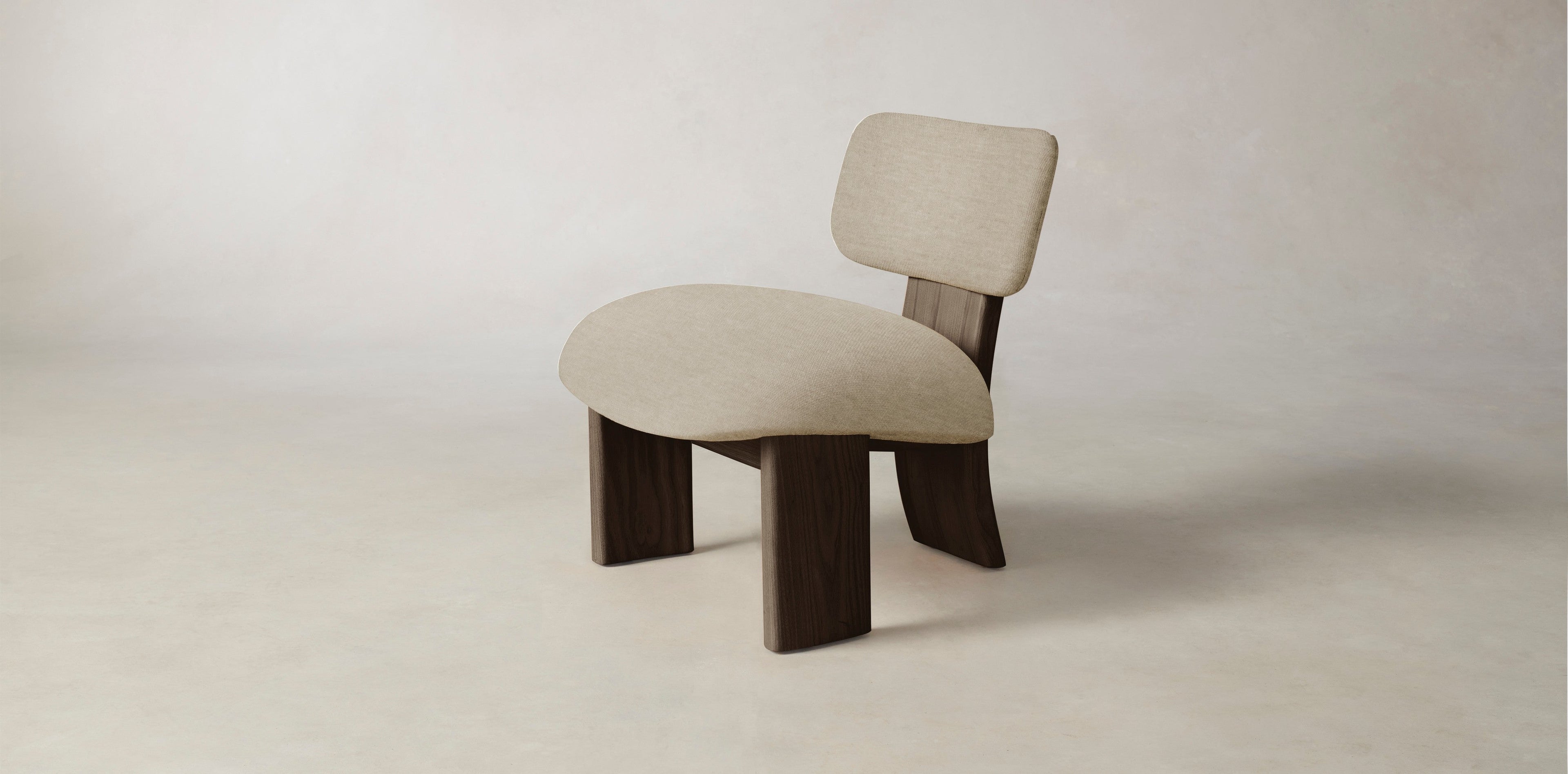 The Kenmare  - Performance Stonewashed Linen Clamshell Chair