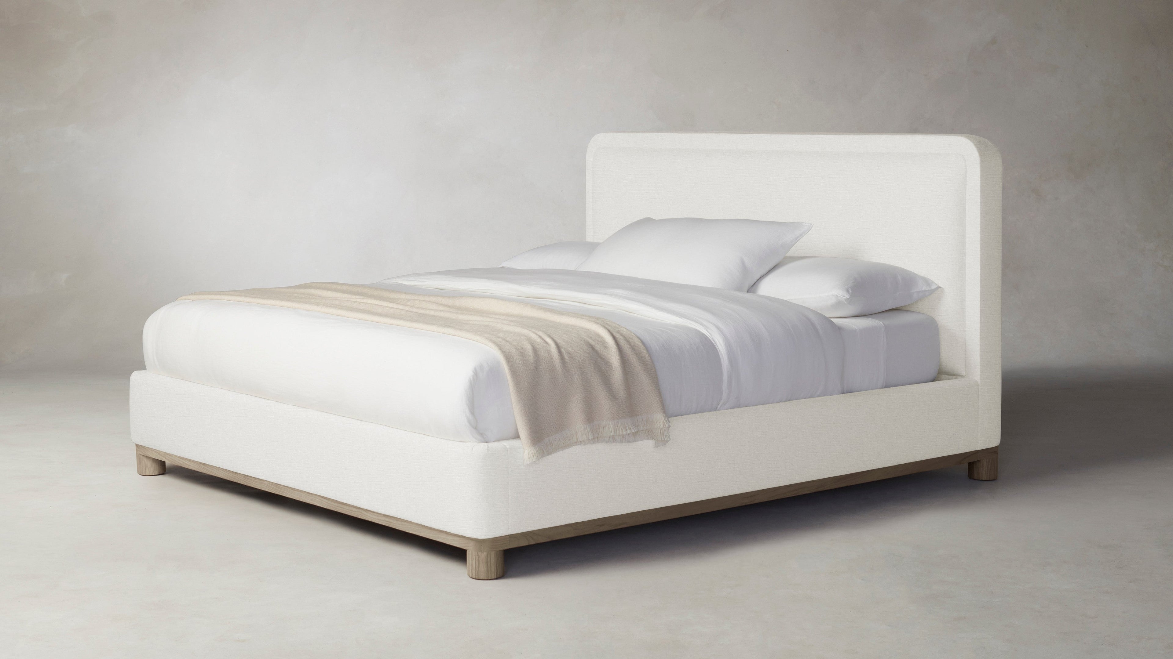 The Kent  - Performance Linen Oyster Bed - 41" Headboard