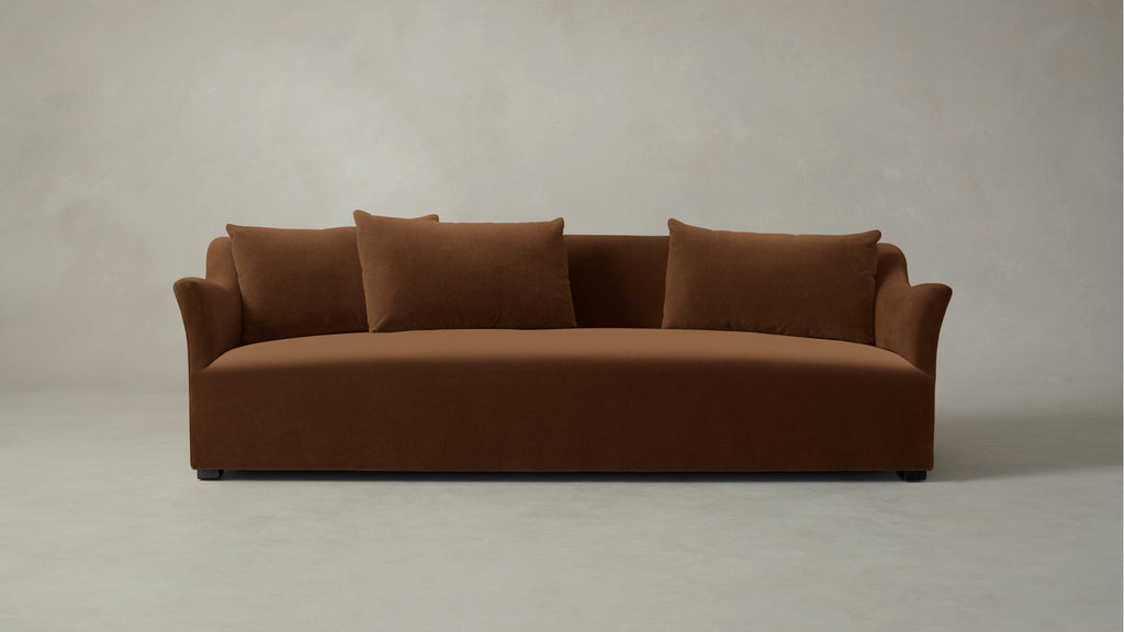 The Lenox  - Performance Velvet Cider Sofa
