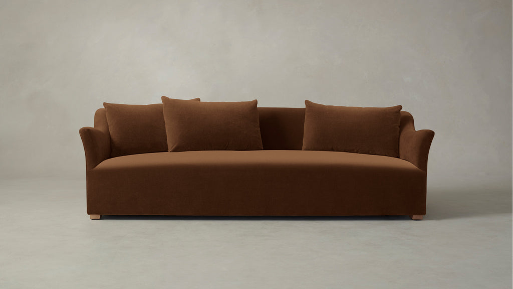 The Lenox  - Performance Velvet Cider Sofa