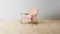 The Leroy  - Performance Velvet Dusty Rose Chair