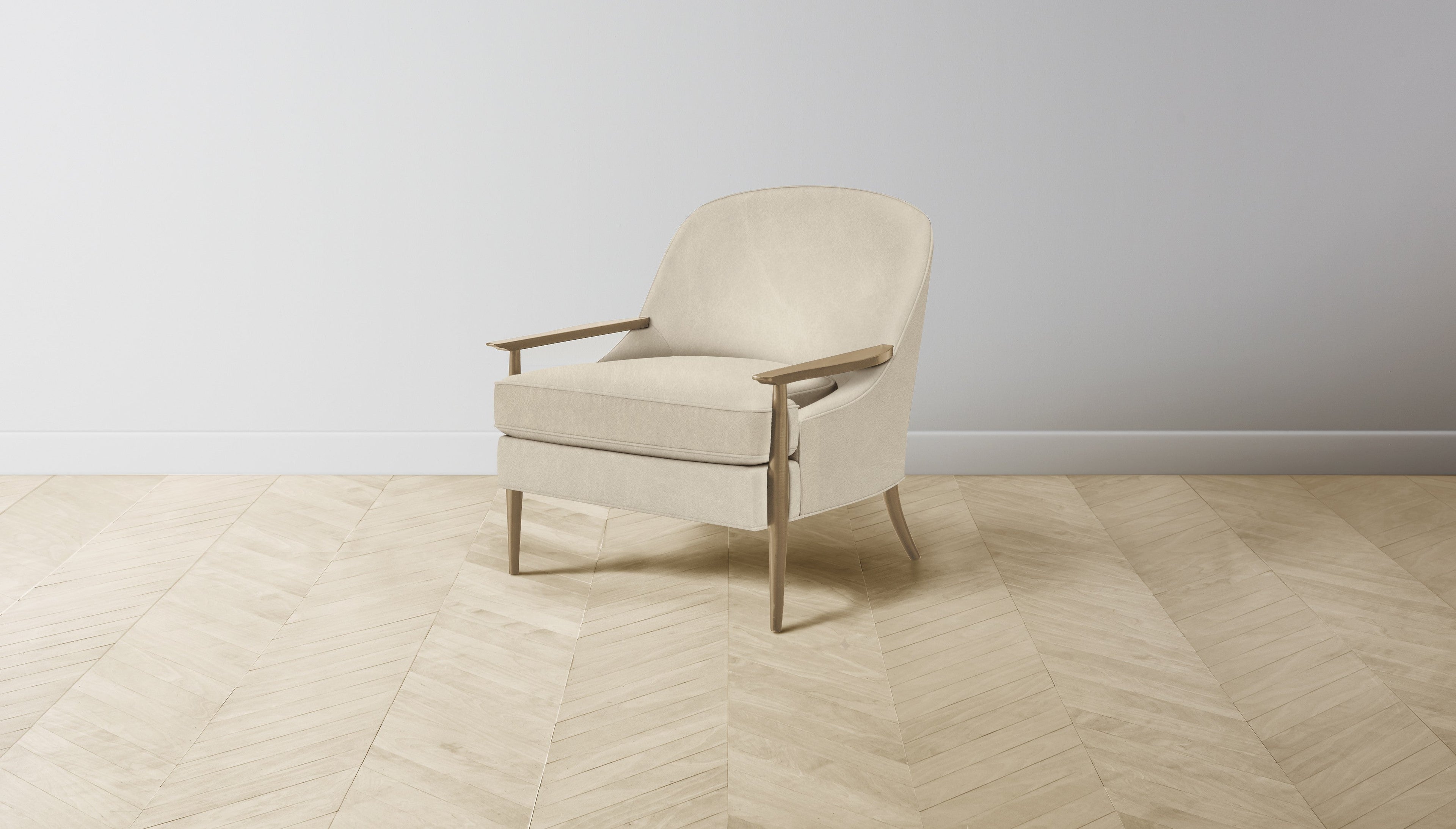 The Leroy  - Tuscan Leather Bisque Chair