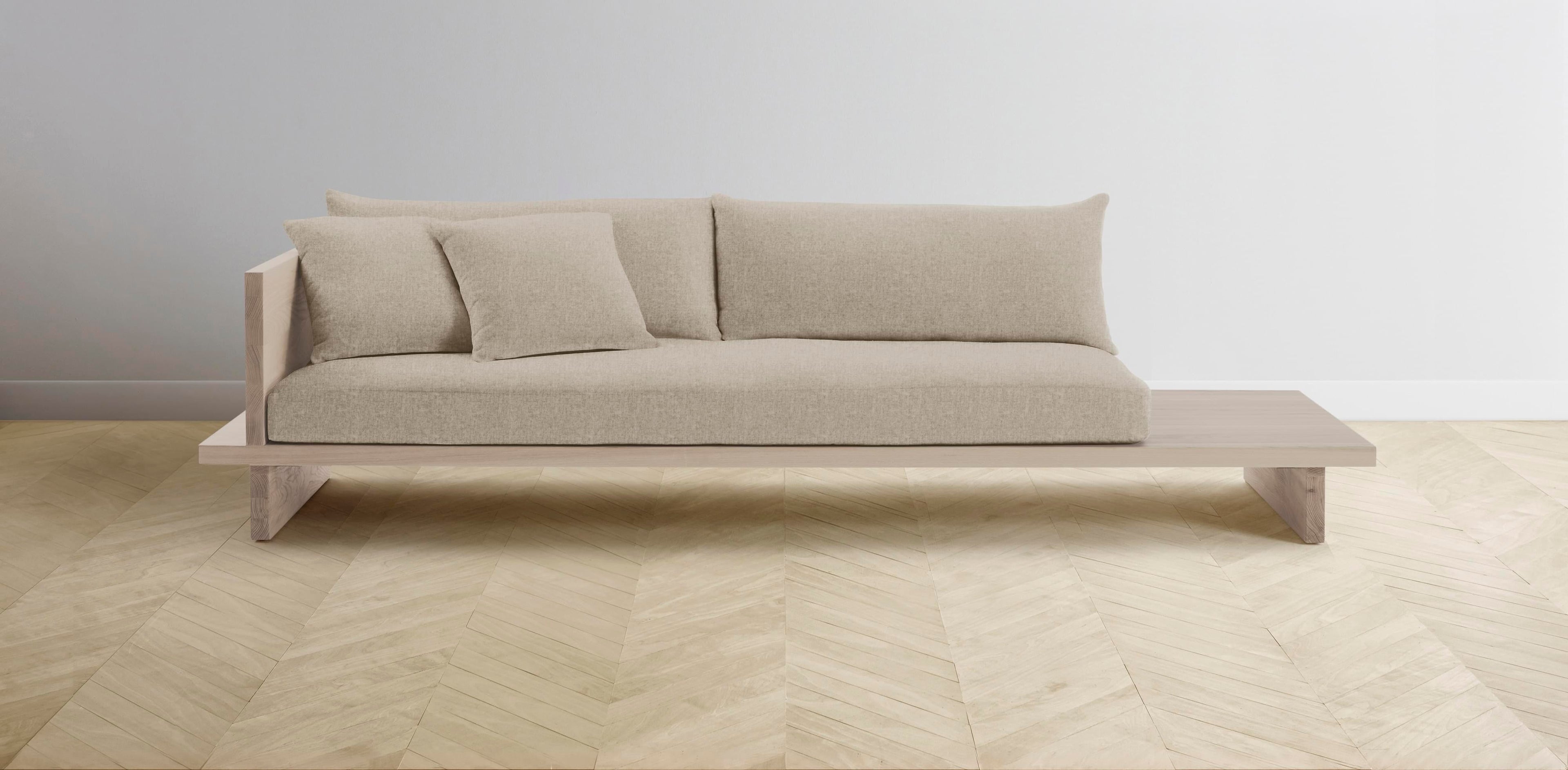 The Muir Arm on Left - Merino Wheat Sofa