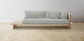 The Muir Arm on Right - Performance Melange Weave Seaglass Sofa