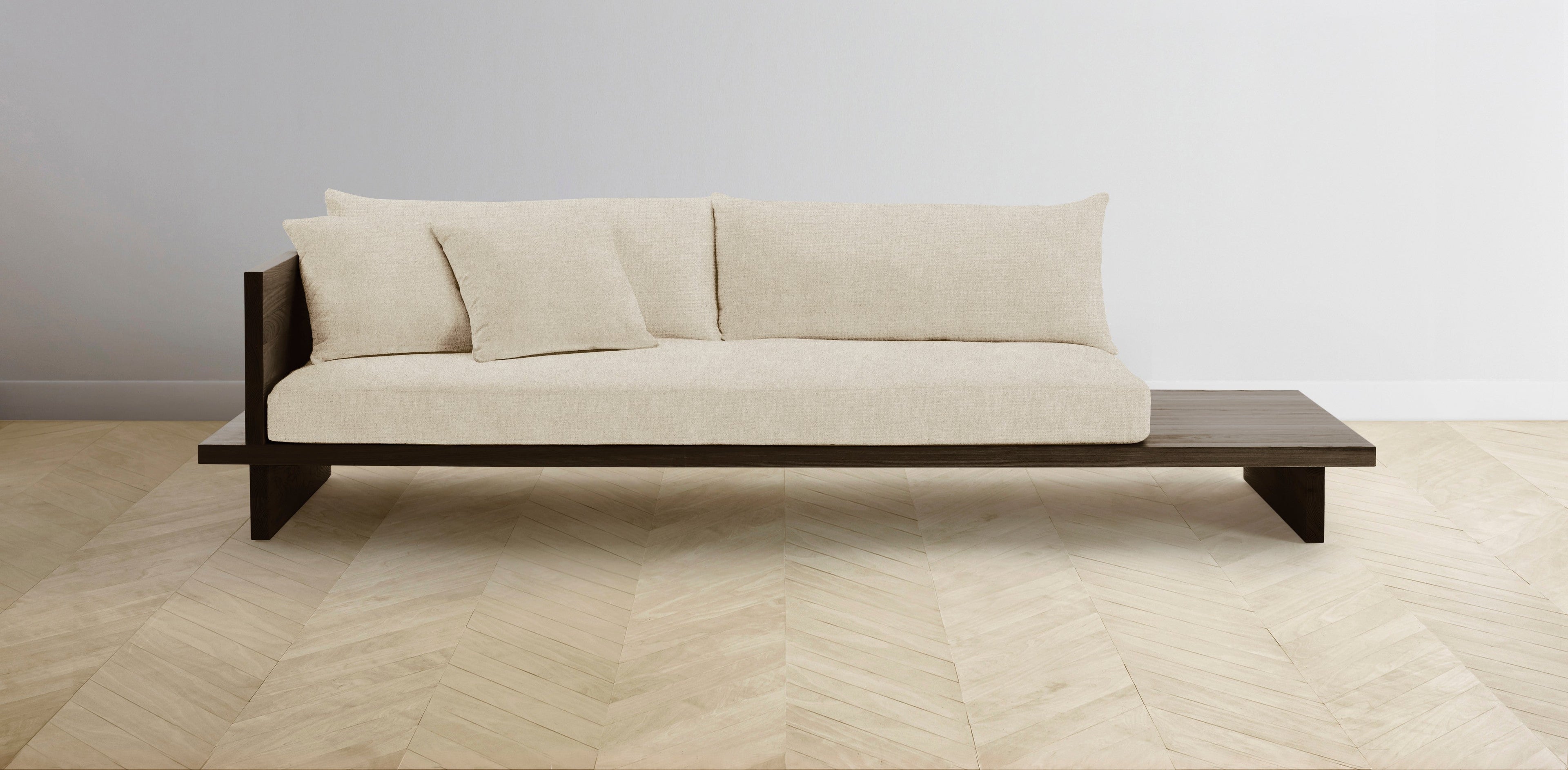 The Muir Arm on Left - Performance Melange Weave Shell Sofa