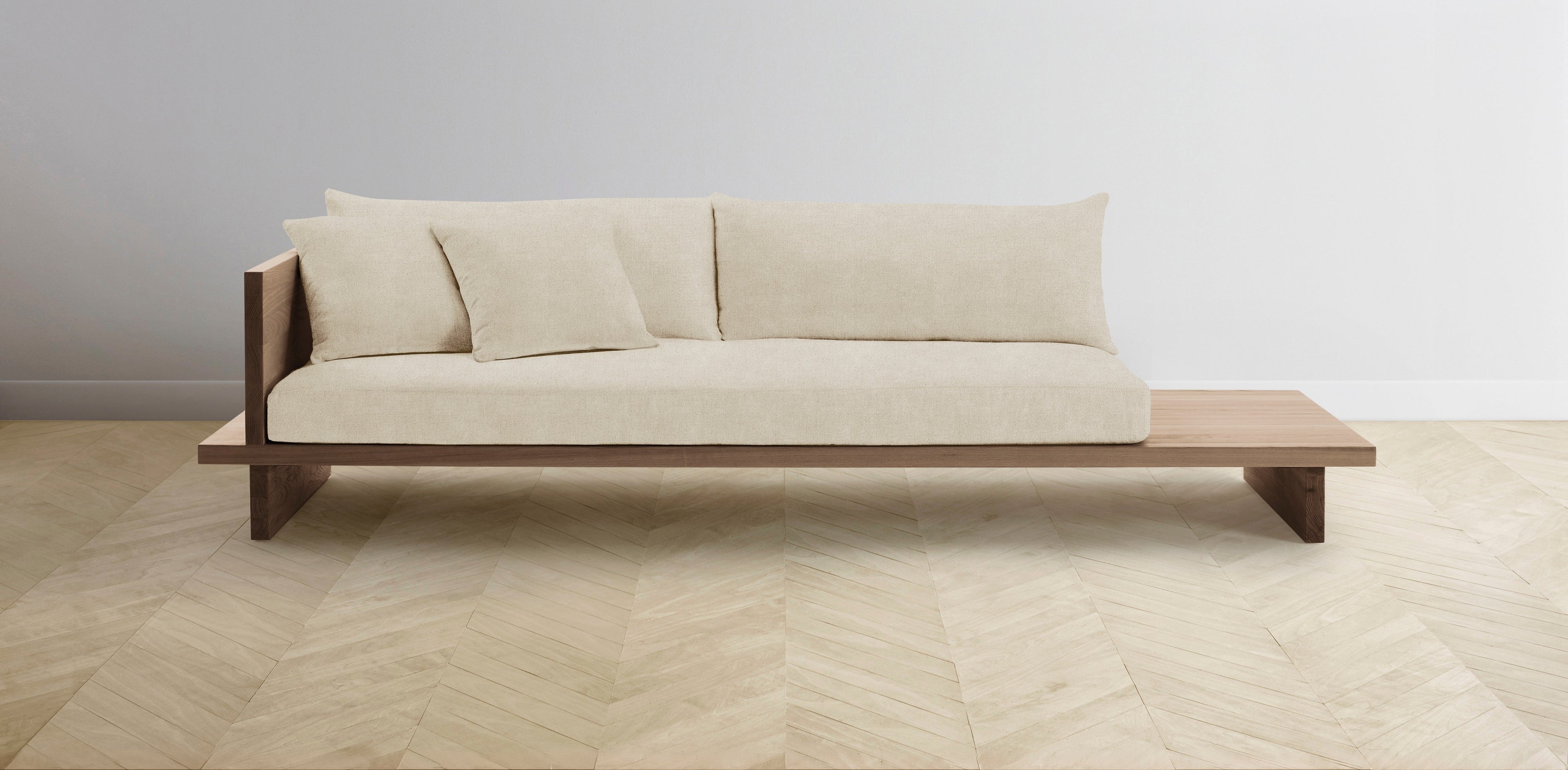 The Muir Arm on Left - Performance Melange Weave Shell Sofa