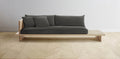 The Muir Arm on Left - Performance Velvet Slate Sofa