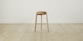 The Stanton with Brushed Nickel - Nubuck Leather Saddle Bar and Counter Stool