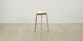 The Stanton with Brushed Brass - Performance Textured Tweed Snow Bar and Counter Stool