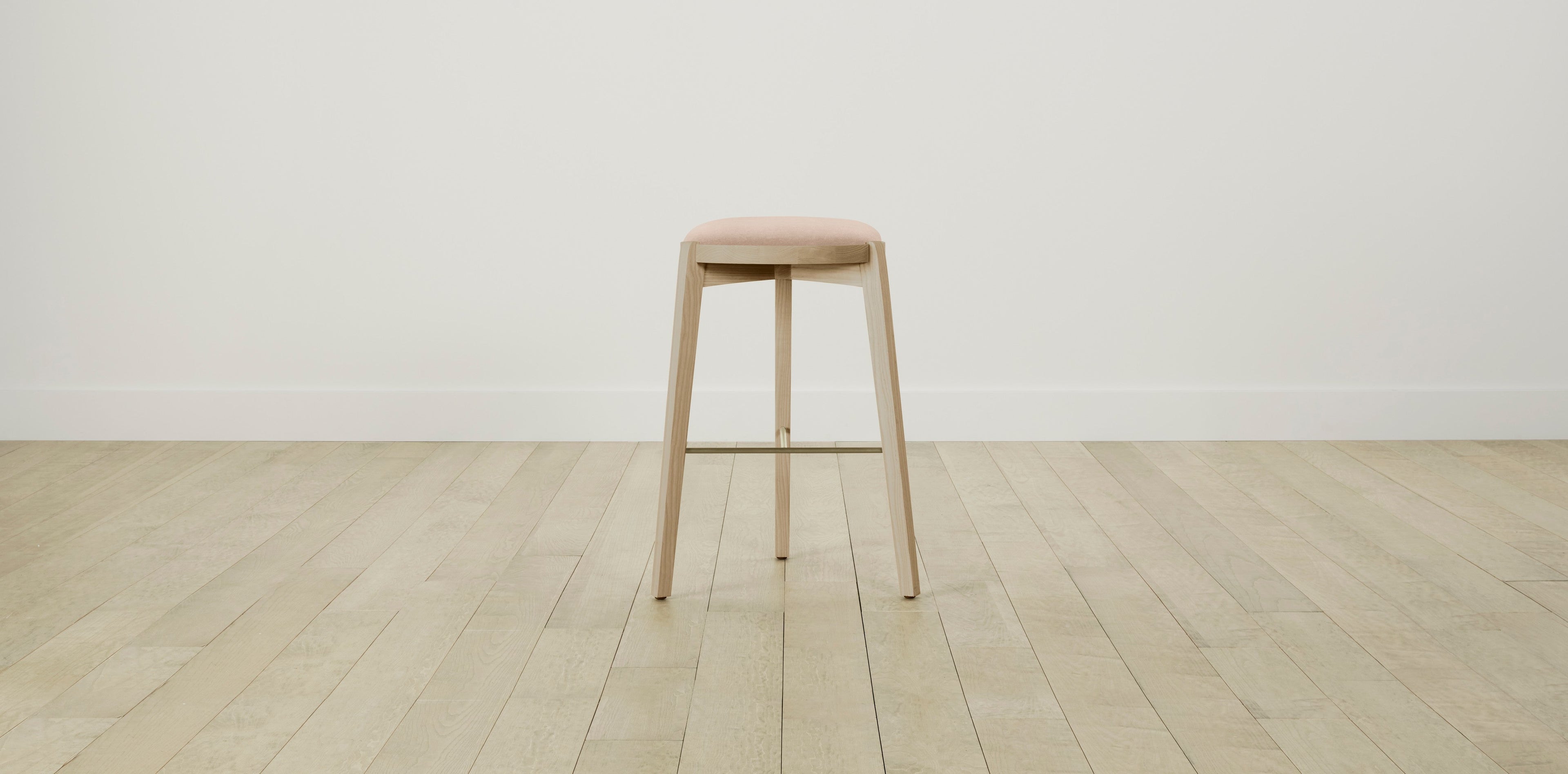 The Stanton with Onyx - Performance Velvet Dusty Rose Bar and Counter Stool