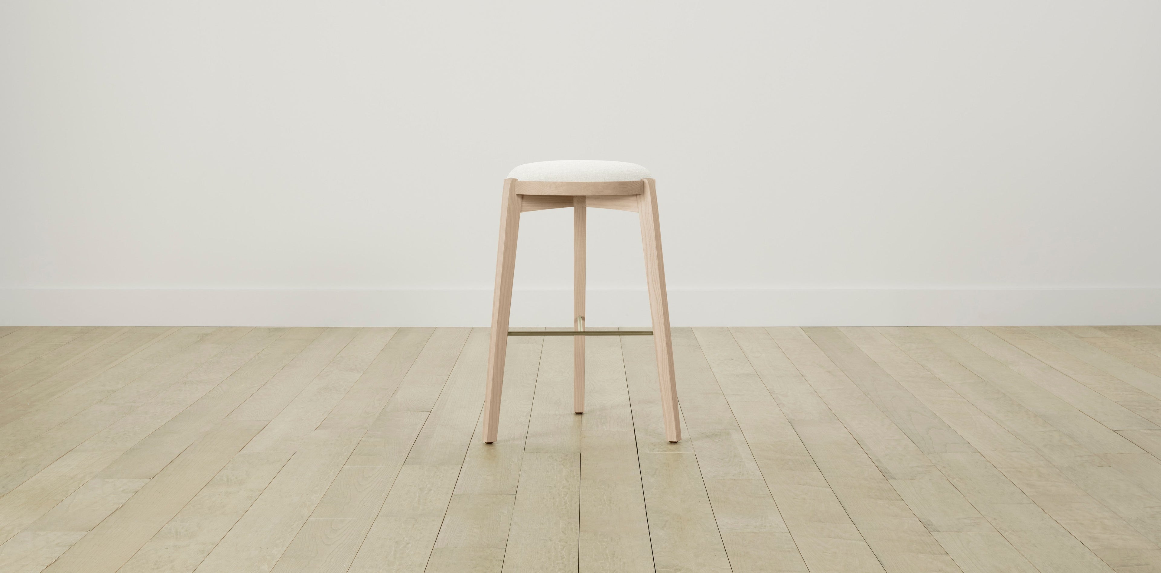 The Stanton with Brushed Brass - Performance Woven Chenille Lace Bar and Counter Stool