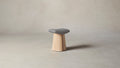 The Weston  - Nubuck Leather Asphalt Accent Stool