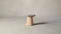The Weston  - Nubuck Leather Fawn Accent Stool